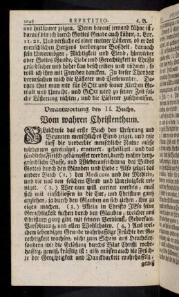 1048-1057, Verantwortung des II. Buchs. Vom wahren Christenthum.