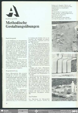 Methodische Gestaltungsübungen : Ausbildung Halle