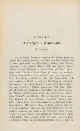 5. Kapitel. Aufenthalt in Timor-laut