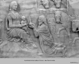 Wanddekoration der Cappella Badoer-Giustinian : Fries mit Szenen aus dem Leben Christi : Anbetung der Könige