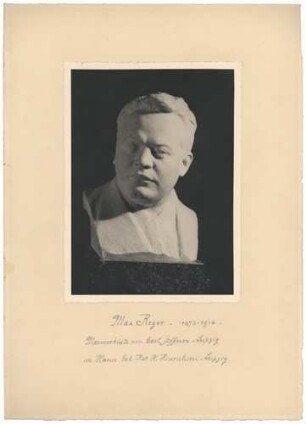 Fotografie Max Reger (Büste)