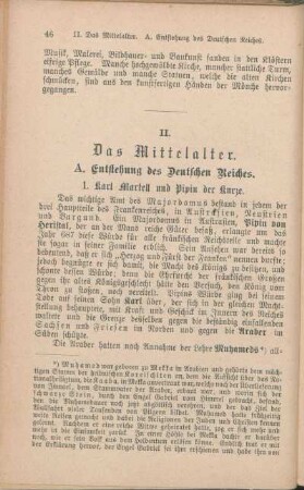 A. Entstehung des Deutschen Reiches.