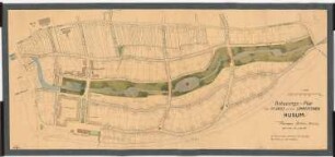 Bebauungsplan des Geländes an den Lämmerfennen, Husum: Grund- und Lageplan 1:1000