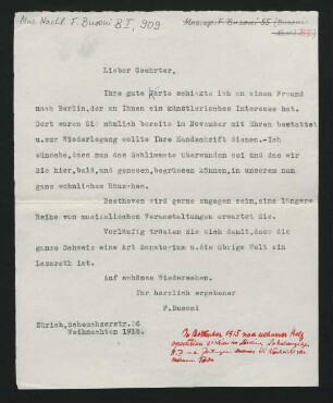 Brief an Max Oppenheimer : 24.12.1915