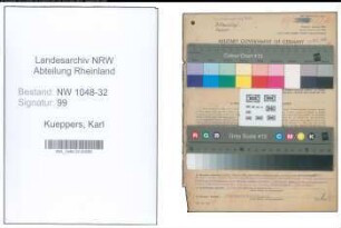 Entnazifizierung Karl Kueppers , geb. 02.02.1908 (Angestellter)