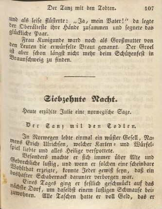 Siebzehnte Nacht