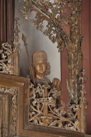 Lorcher Hochaltar — Heiliger Quirinus von Neuss (rechter Schreinwächter)