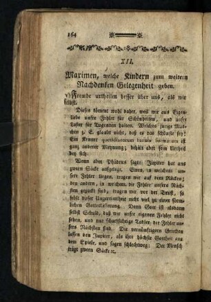 Maximen, welche Kindern zum weiteren Nachdenken Gelegenheit geben