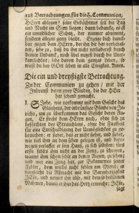 128-142, Die ein und dreyßigste Betrachtung. - Die drey und dreyßigste Betrachtung.