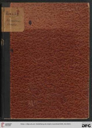 Nr. 46: Kataloge / Jacques Rosenthal München: Katalog enthaltend das Verzeichnis einer reichhaltigen Sammlung von Flugschriften Luthers und seiner Zeitgenossen, kostbaren und seltenen Bibeln, Katechismen, Kirchenordnungen etc., darunter zahlreiche, schön illustrierte Werke