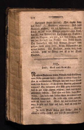 107. Zahl, Maß und Gewicht.