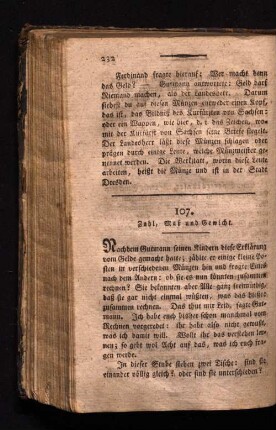 107. Zahl, Maß und Gewicht.