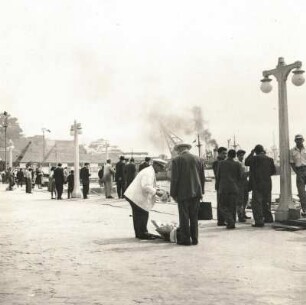Südamerika. Hafenkai