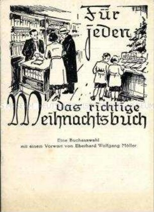 Werbebroschüre des Buchhandels mit Verzeichnis des Weihnachtsangebotes 1937