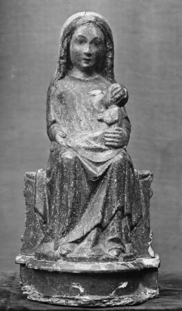 Thronende Madonna lactans