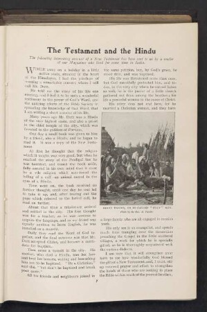 The testament and the hindu