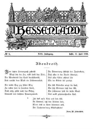 No. 8, 17. April 1899