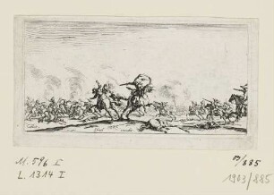 Kampf der Kavallerie mit der Pistole, Blatt 1 der Folge: "Kampf der Kavallerie"