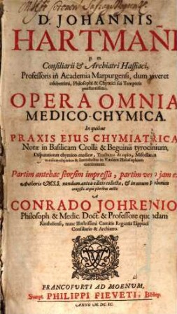 Opera omnia Medico-Chymica