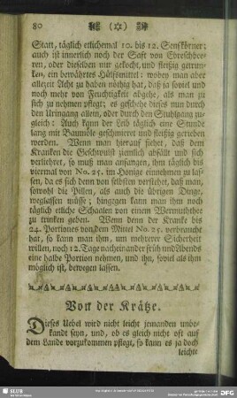 Von der Krätze