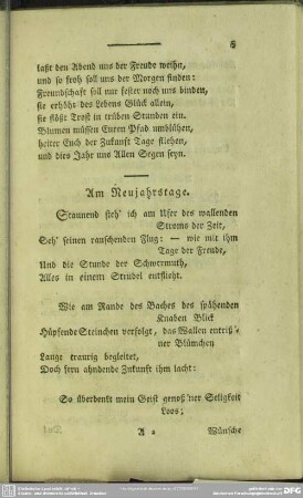 Am Neujahrstage