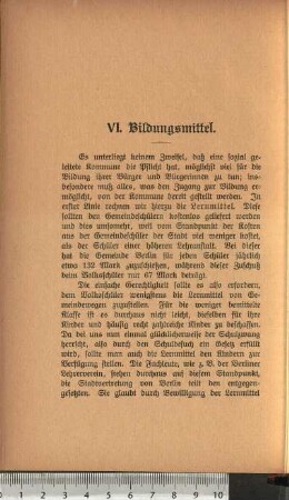 VI. Bildungsmittel