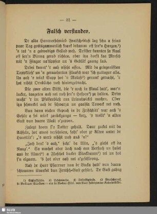 Falsch verstanden