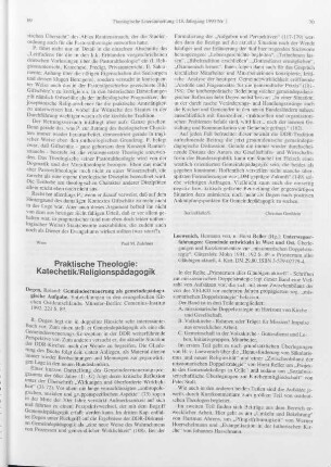 70-72 [Rezension] Unterwegserfahrungen: Gemeinde entwickeln in West und Ost