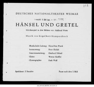 Hänsel und Gretel