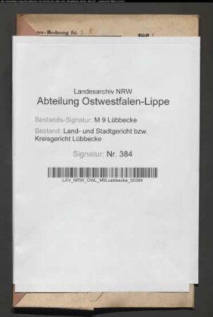 Erblasser: Funke, Katharine Wilhelmine, geb. Lüning:
