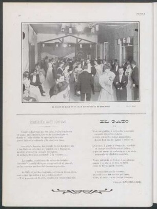 [Fotografía de] El salón de baile en el Club Alemán el 31 de diciembre