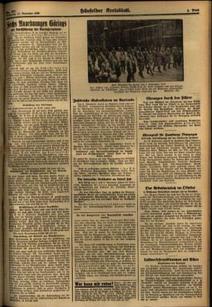 Zweite Ausgabe vom Mittwoch, den 11. November 1936.