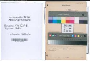 Entnazifizierung Wilhelm Hofmeister , geb. 23.10.1905 (Reg.Inspektor)