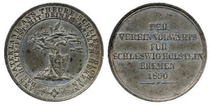 Schleswig-Holstein: Medaille des Vereins Vorwärts für Schleswig-Holstein und Bremen