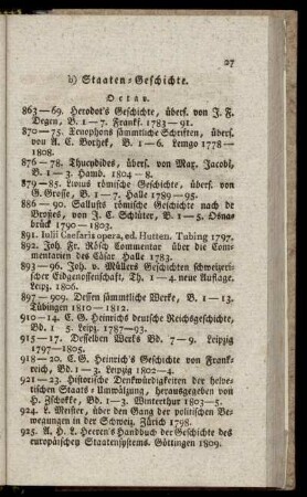 b) Staaten-Geschichte