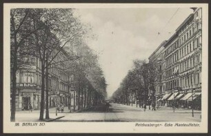 Ansichtskarte Reichenberger Straße, Ecke Manteuffelstraße