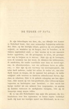 De tijger op Java