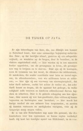 De tijger op Java