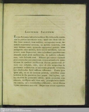 Lecturis Salutem