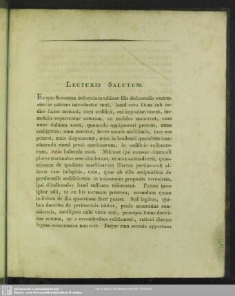 Lecturis Salutem