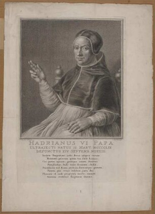 Bildnis des Papst Hadrianus VI.