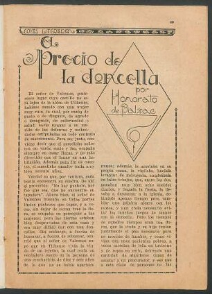 El precio de la doncella