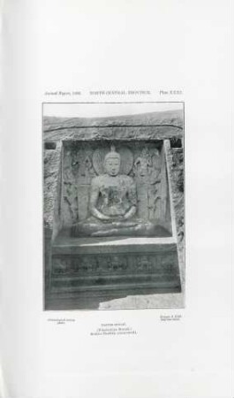 Plate XXXI. North-Central Province. Tantri-Malai. (Vilachchiya Kóralé). Sedent Buddha (excavated)