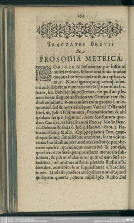 Tractatus Brevis de Prosodia Metrica