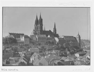 Meißen. Burgberg von der Frauenkirche