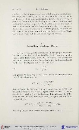 § 5: Primzahlen gegebener Differenz