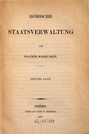 Römische Staatsverwaltung, 3