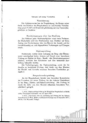 Legitimationskarte.  Versicherung.  Bescheinigungen über das Studium.  Diplomprüfung.  Bergreferendarprüfung
