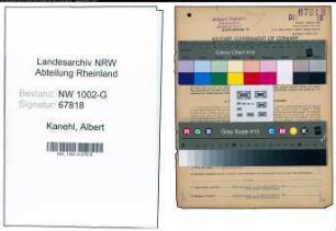 Entnazifizierung Albert Kanehl, geb. 23.05.1887 (Polsterer)