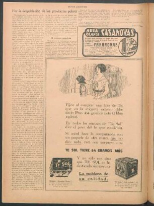 Por la despoblación de las provincias pobres